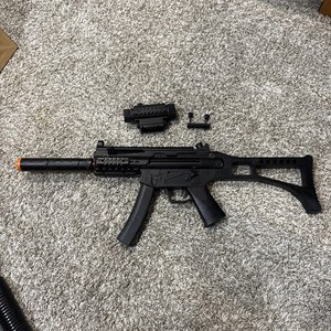 Vtg y2K Mp5 Replica Airsoft Gun Electric Black Pulse R71 Untested