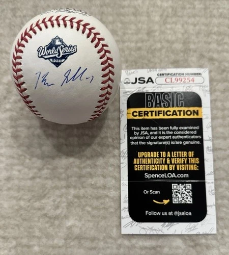 Blake Snell Signed 2025 World Series Baseball Autographed Auto Dodgers JSA COA
