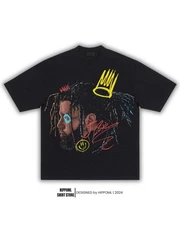 J Cole World Head Boxy Vintage Shirt Graphic Rappers Tee Retro Streetwear Y2K