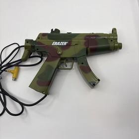 Blaze Erazer MP5 Recoil Light Gun Sega Saturn Sony PS1 Camo with Box Rough Box