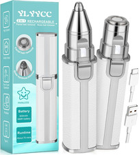 Facial Hair Removal for Women: 2-In-1 Rechargeable Nose Hair  Eyebrow Trimmer,