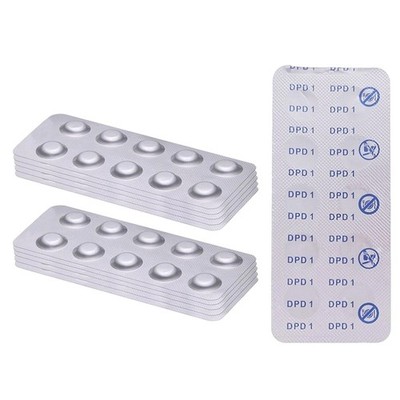 100 Pack Swimming For Pool Water Test Tablets for DPD1 Analysis and pH Testing