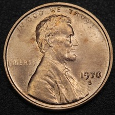1970 S Small Date Lincoln Memorial Copper Cent 1C (Scarce Variety!)