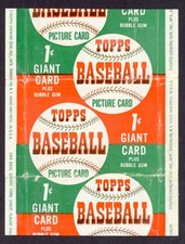 1952 Topps Baseball 1¢ Wax Pack Repeat Wrapper Mickey Mantle Rookie RC