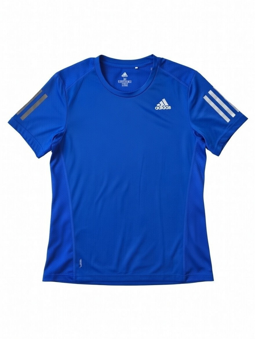 adidas Climacool Men's Blue Breathable Short Sleeve Running T-Shirt Size M