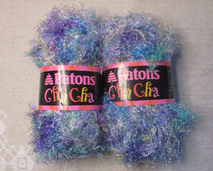 Lot of 2 - PATONS Cha Cha, Vegas (multicolor), 50 g, 77 yds, 100% Nylon