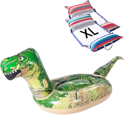 FindUWill Inflatable Pool Float, 2-Pack XL Soft Fabric Multi-Purpose Inflatable
