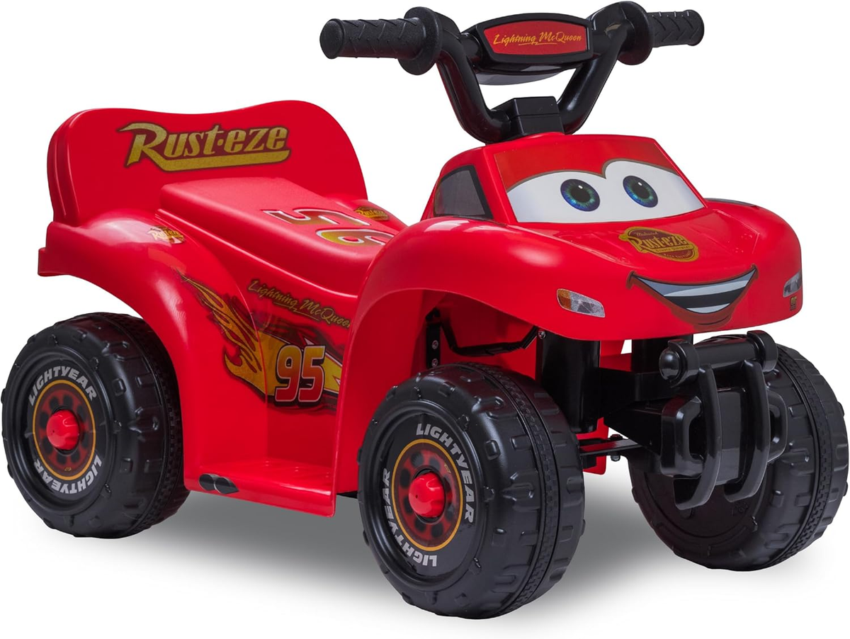 Kid Trax Lightning McQueen Quad Ride-On Toy for Toddlers 1.5-3