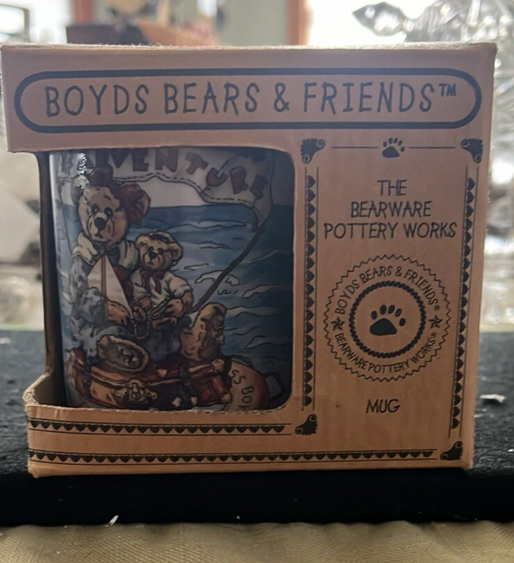 Boyds Bears Bearware Coffee Mug Life is a Daring Adventure 1998 New