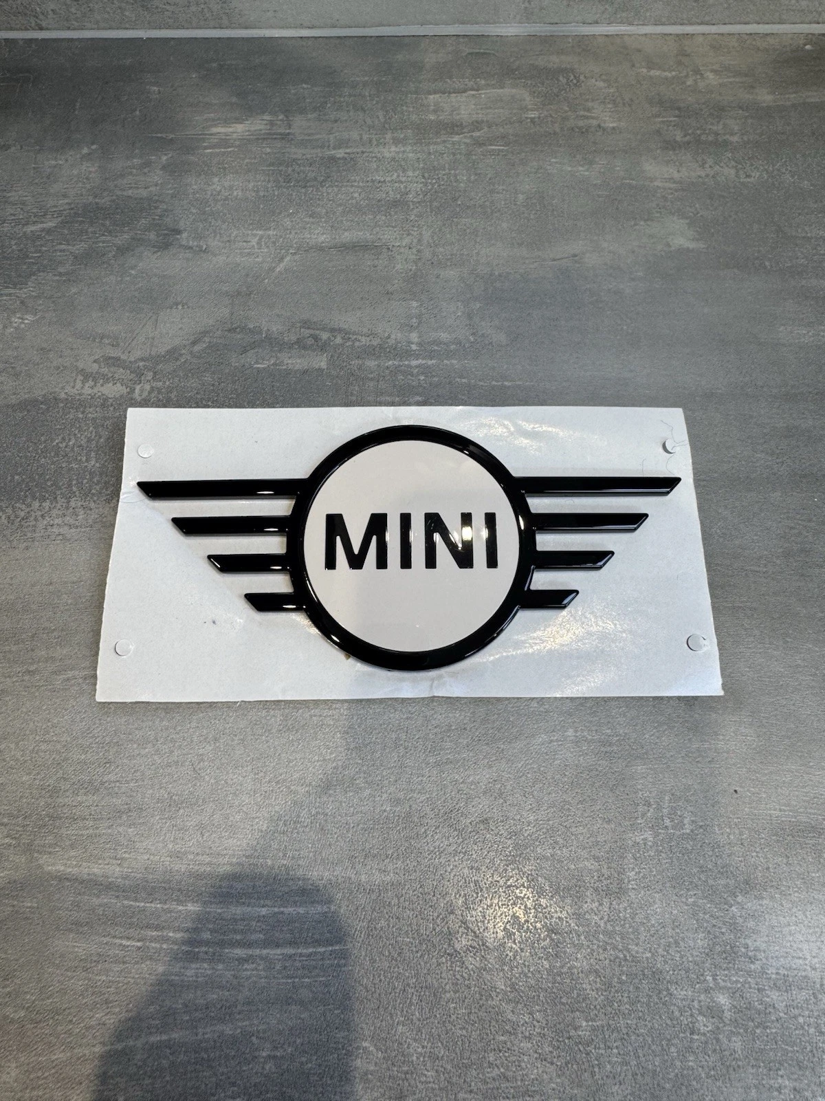 Original Mini Cooper F65 F66 F67 White & Black Emblem Badge 5114 5B4AF80 New 2