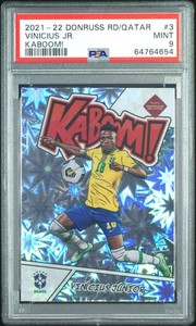 2021-22 Donruss Brazil Vinicius JR Kaboom SSP PSA9
