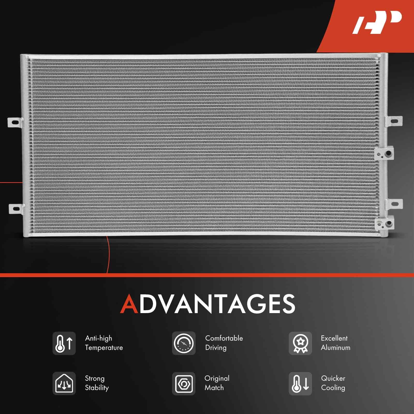 A-Premium A/C Condenser w/ Bracket for Bentley Continental 2004-2014 W12 6.0L