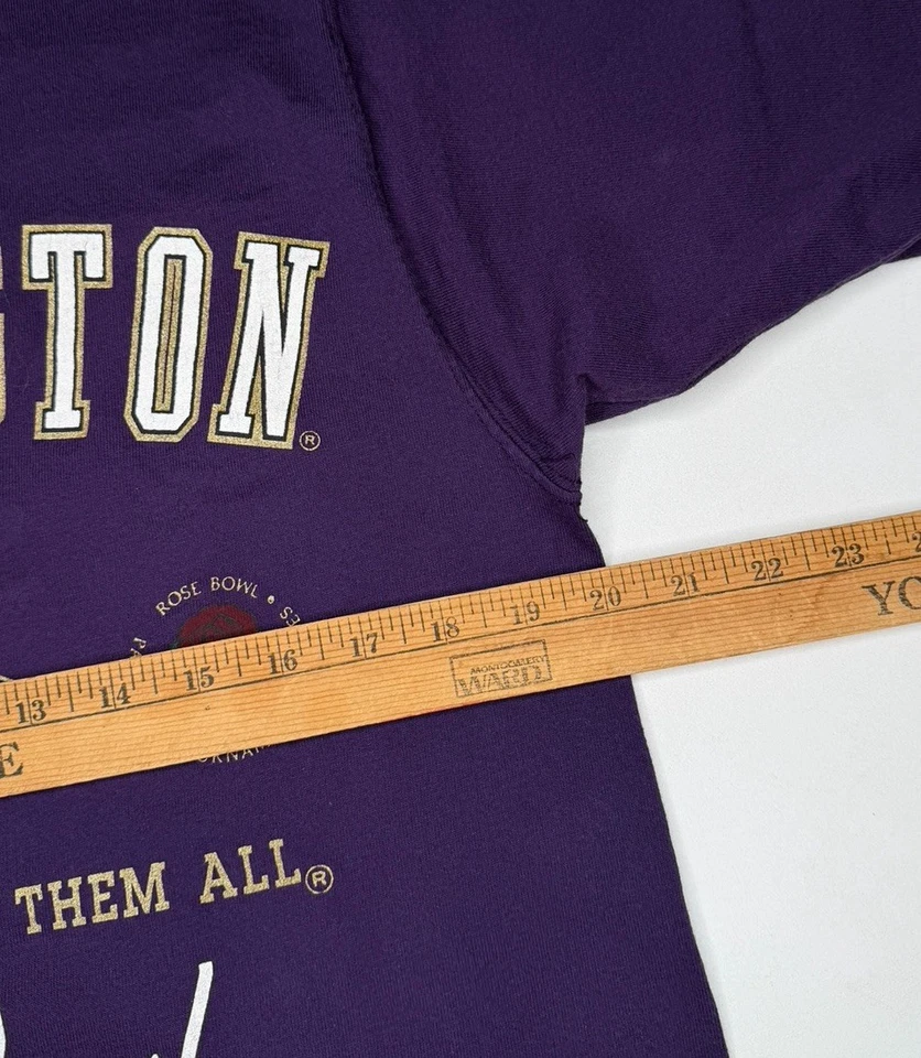 复古 Galt Sand 1993 年华盛顿哈士奇玫瑰碗 T 恤美国制造 | M — 第 4/4 张图片