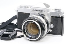 EXC 5 Nikon Nikomat FTN Silver 35mm SLR Film Camera 50mm F1.4 Lens From JAPAN