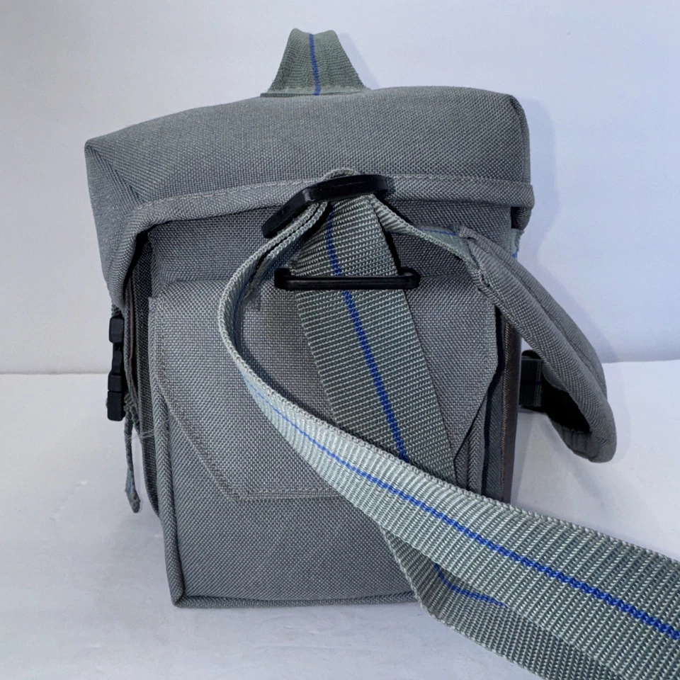 Bolso de hombro Quantaray de lona para cámara o utilitario 4 bolsas laterales aprox 14x8 Foto 4 de 4