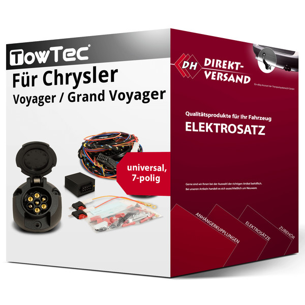 E-Satz 7Polig Universell für Chrysler Voyager 03.2001-02.2008 Neu-image