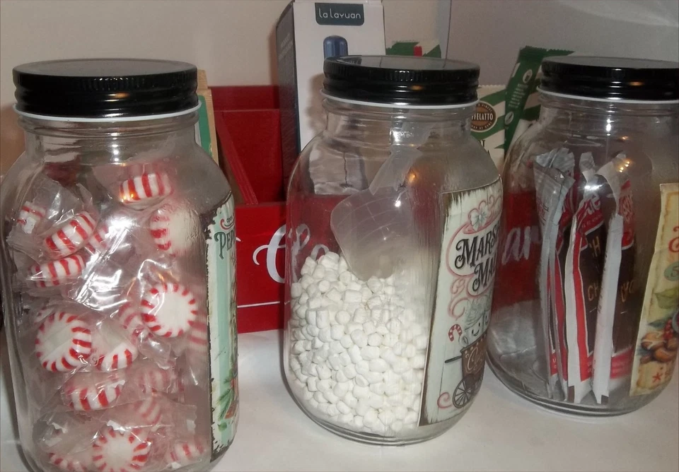 Caja de regalo de chocolate caliente barra de cacao de madera malvaviscos gran batidor de regalo familiar Foto 3 de 4