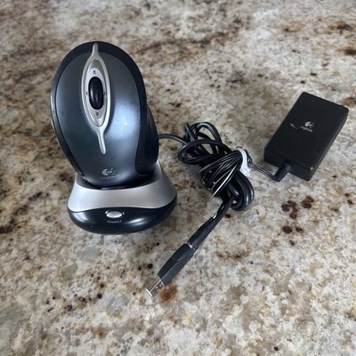 Logitech MX1000 Wireless Laser Mouse M-RAG97 Base + Power Supply