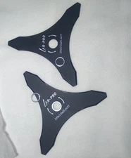 Set of 2 Air-Pro 10" x 3" Teeth Carbon Steel Brush Cutter Blades w/Washers NEW