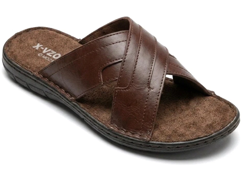 Mens Leather Sandals Mules Walking Summer Slip On Flip Flop Sliders Shoes Size
Opens in a new window