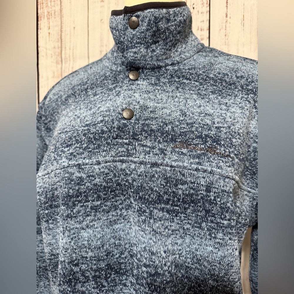 Eddie Bauer Blue Patterned Pullover - image 2