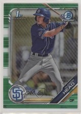 2019 Bowman Draft Chrome Green Refractor 38/99 Hudson Head #BDC-69 nd3