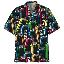 Colorful Beer Vintage Retro Hawaiian Shirt