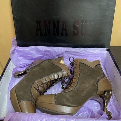 ANNA SUI Cat-foot heel bootie size 24.5cm From Japan | eBay