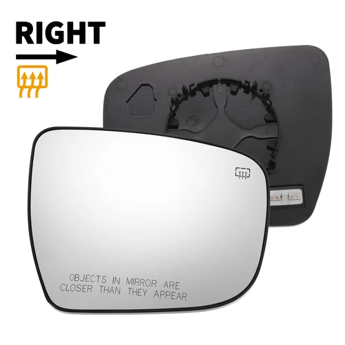 Car Right Passenger Side White Mirror Glass w/ Back Heated for Nissan PATHFINDER