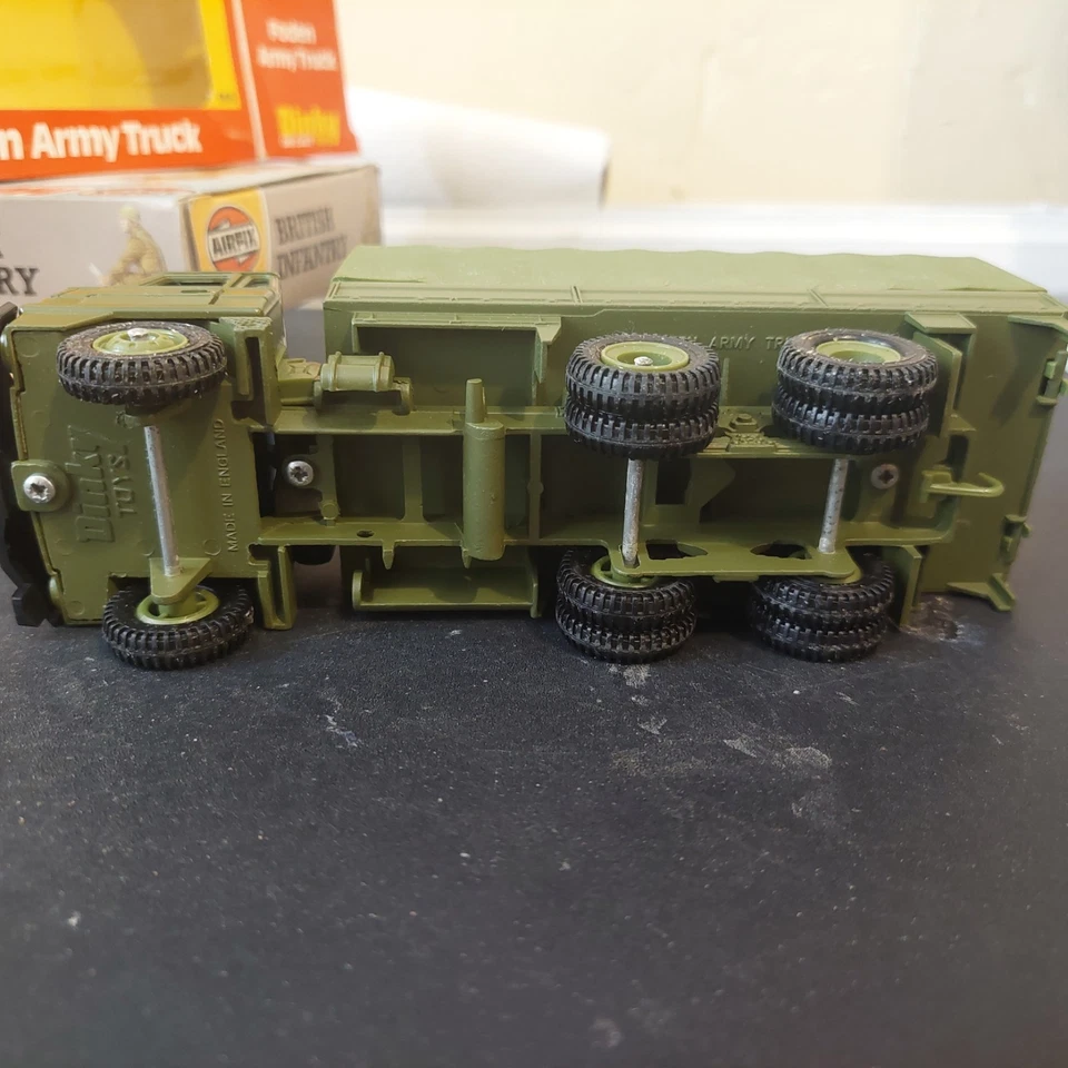 DINKY 668 'FODEN ARMY TRUCK/CANVAS LORRY' ARMY/MILITARY. BOXED. SUPERB. - Image 4 of 4