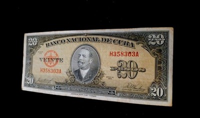 20 Pesos 1958 Antonio Maceo Banco Nacional
