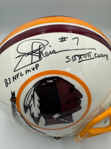 Beautiful! Joe Theismann Signed Helmet | Authentic | Duel Inscriptions | PSA COA - Picture 8 of 8