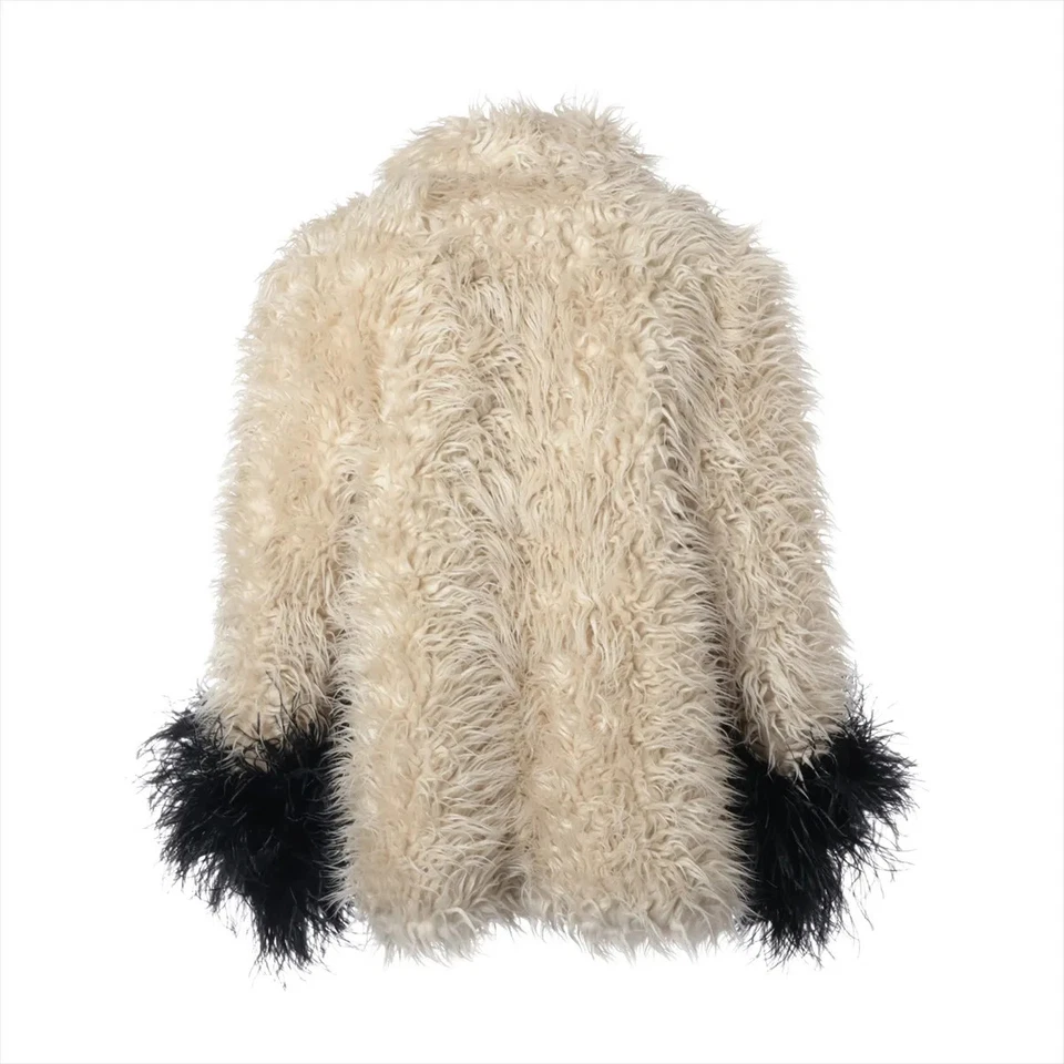 Gucci 22SS Acrylic x polyester coats 46 Men's White x black  673824 hanger with - Image 2 of 4