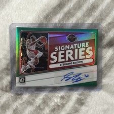 2020-21 Panini Donruss Optic - Signature Series Sterling Brown #SS-STB (AU)