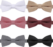 8 PACKS Elegant Adjustable Pre-tied Bow Ties for Men Boys 1 4 5 6 8 Pack for op