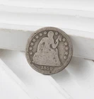 1859-P Liberty Seated Silver Dime- Philadelphia, AG Details - 90% Silver - 1508B