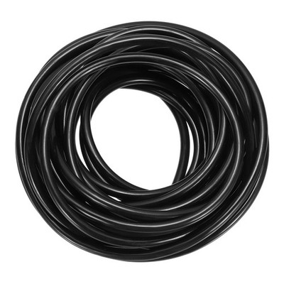 6mm Dia 32.8ft (10 Meter) PU Transmission Round Belt (Smooth Surface, Black)