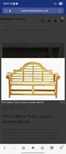 Wooden Garden Bench Solid Wood Park Furniture 2 Seater Patio Deck Hardwood Seat