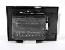 Universal Graflex "22" 6X6 120 roll film back for any 4X5 camera bin #2 #8789