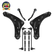 8Pc Front Lower Control Arm Tie Rod Sway Bar Suspension Kit for Nissan Juke LEAF