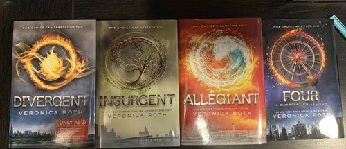 4 Buchposten Insurgent Divergent Allegiant Four Veronica Roth Lot + zusätzliches Buch - Bild 2 von 6