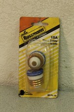 NEW Bussman 15A Time Delay BP/Tl-15 125 VAC Plug Fuses FREE SHIPPING 