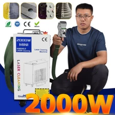 2000W Laser Cleaning Machine Rust Removal Laser Remove Oil Paint 9 kinds Modes