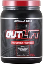 NUTREX - OUTLIFT - Pre-Workout Powerhouse Powder - Fruit Punch, 512g (20 servs)