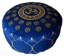 Meditation Cushion Buckwheat  Kapok Combination Fill Zafu Pillow "Om Universe"