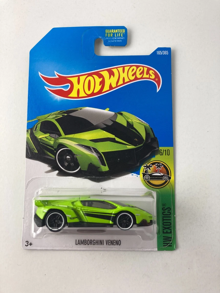 HOT WHEELS Lamborghini Veneno green exotics series 165/365 6/10