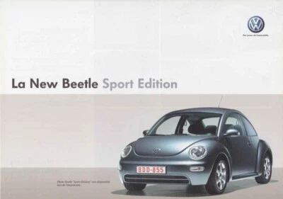 Catalogue Brochure VW New Beetle Sport Edition 01/2004 Belgique en français - Photo 1/2