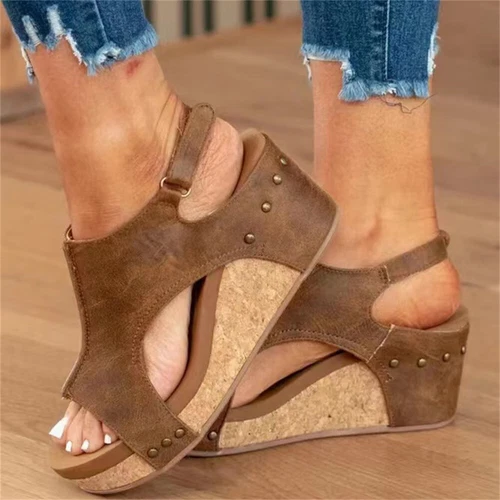 Damen Sandalen Bequeme Hausschuhe Orthopädische Peep Toe Offener Schuhe Sommer - Bild 4 von 13