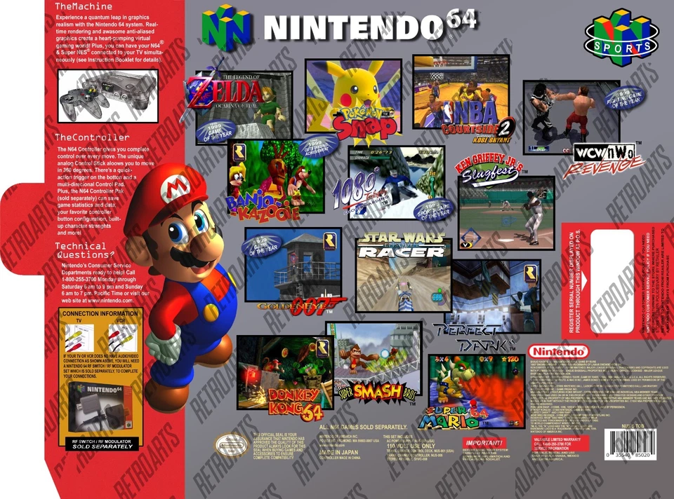 Nintendo 64 - Console Box SMOKE SET - Photoshop Art To Print - Image 2 of 4