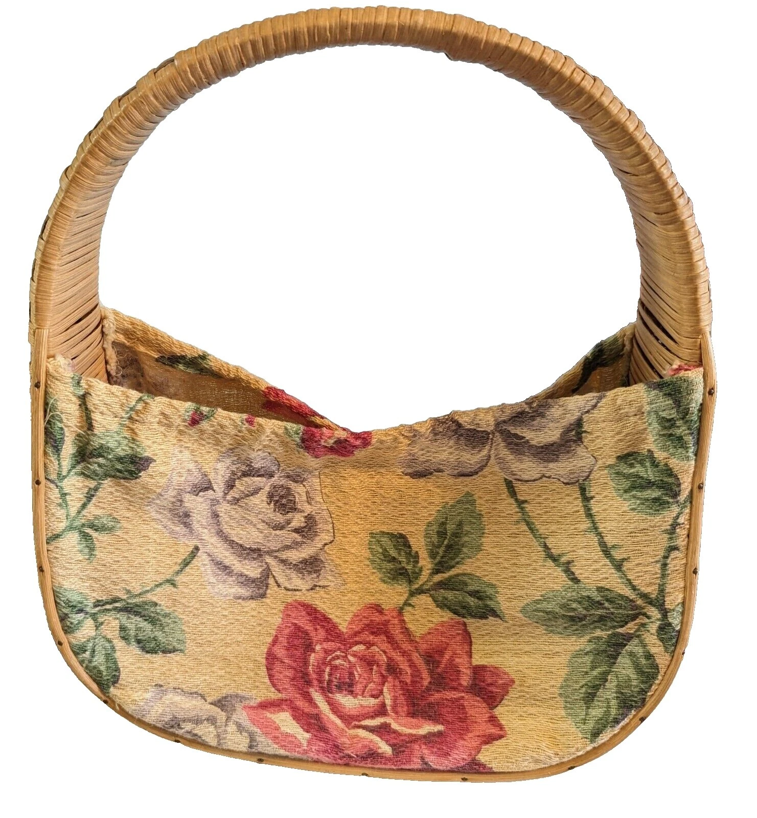 Bolso de mimbre de varios colores Vintage Bolsas, Bolsos y estuches